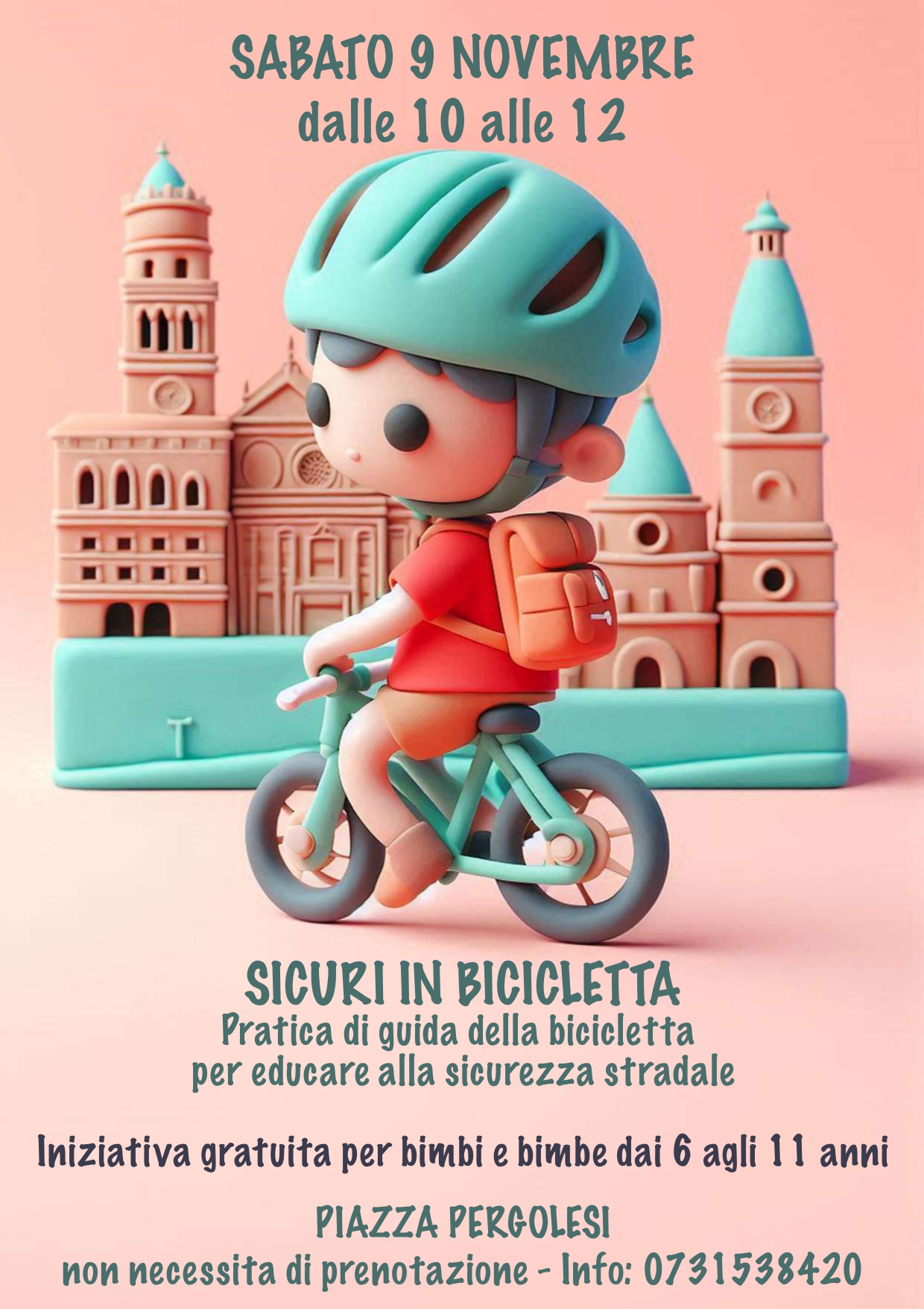 Locandina Sicuri in bicicletta Locandina Sicuri in bicicletta