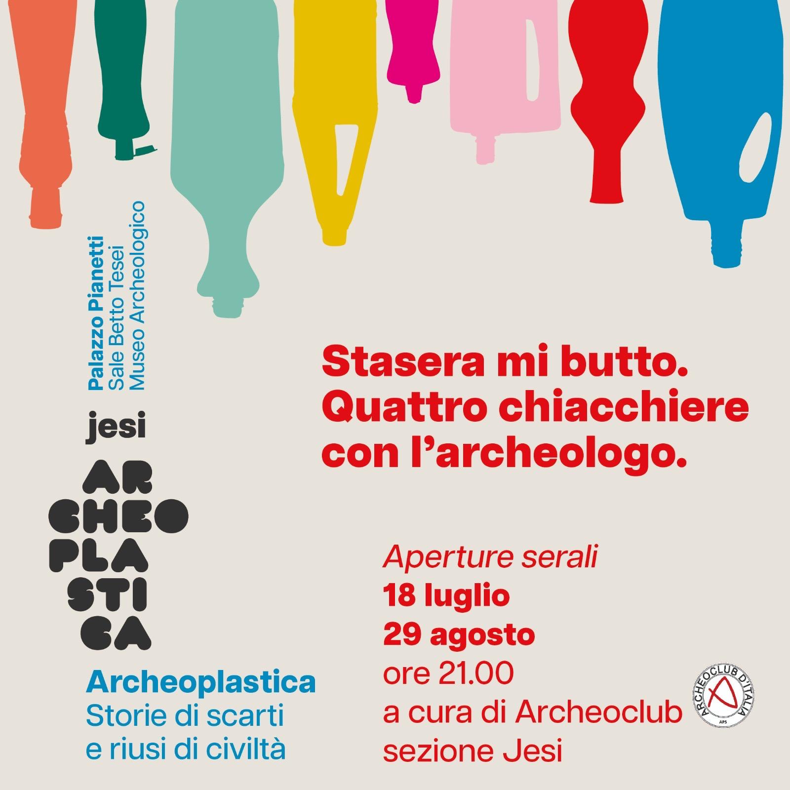 Locandina Archeoplastica apertura serale