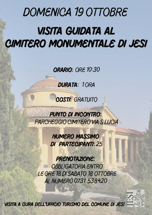 Locandina visita guidata cimitero