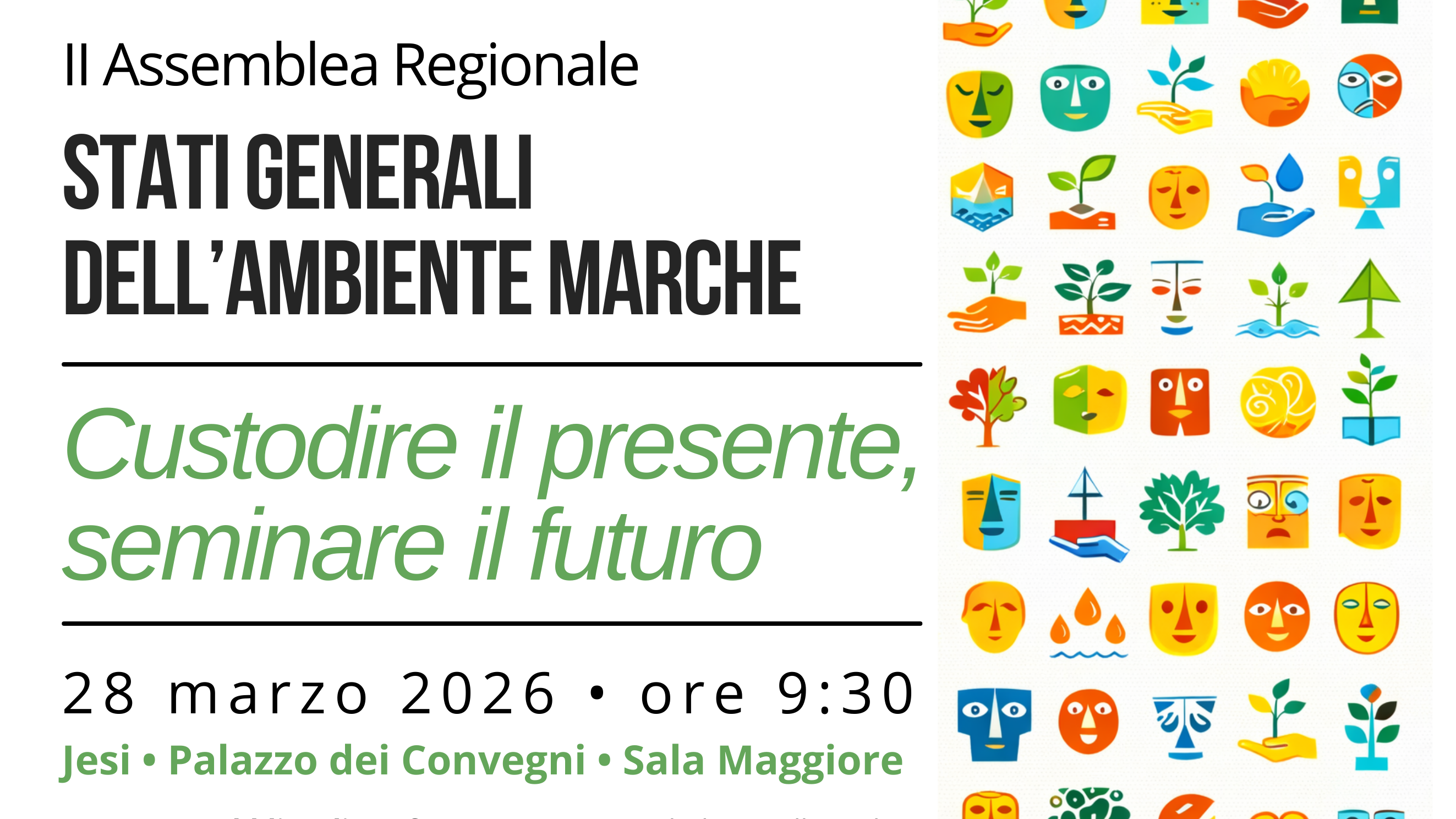 locandina programma dei lavori dell'assemblea