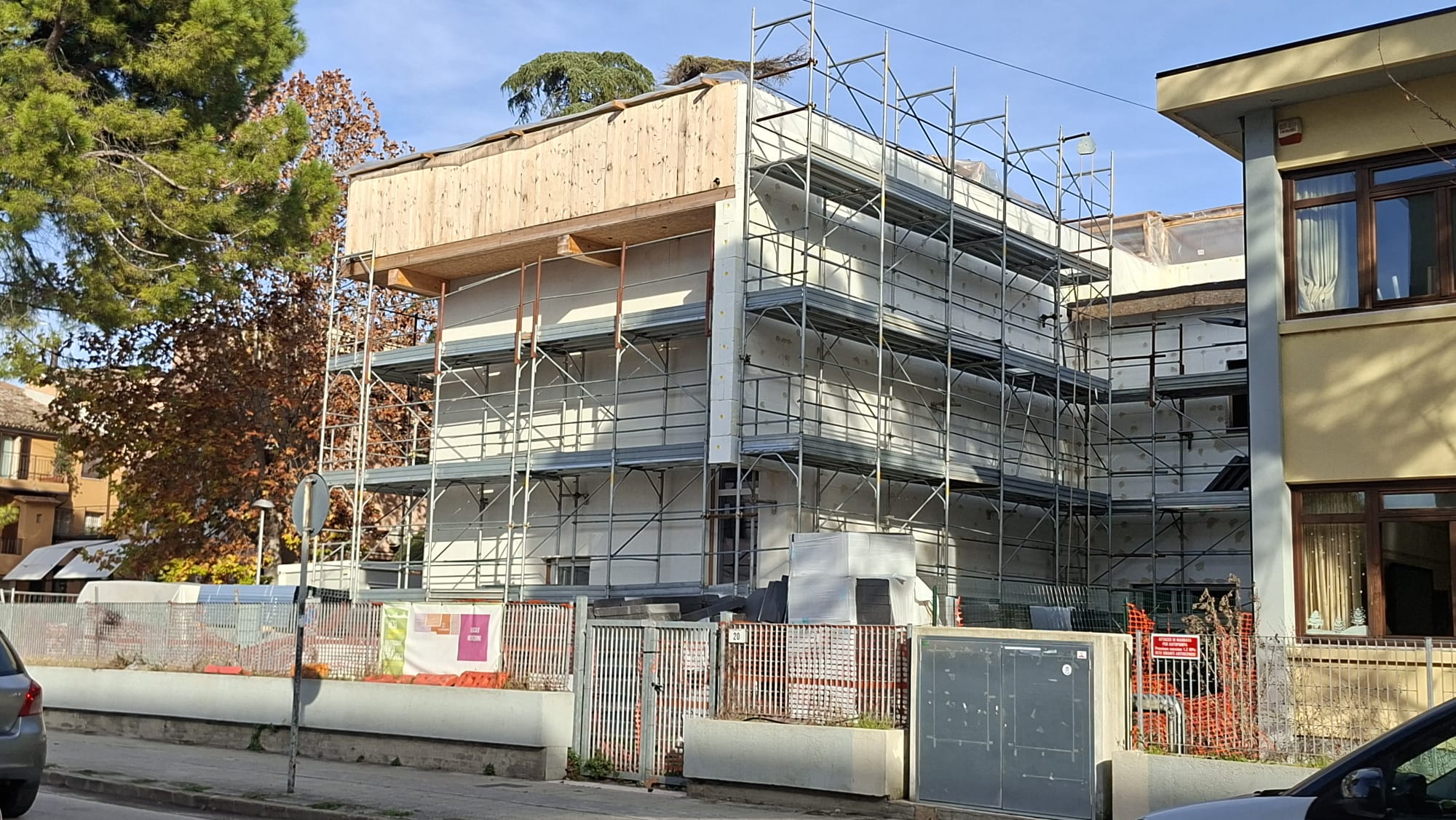 I lavori alla mensa Garibaldi