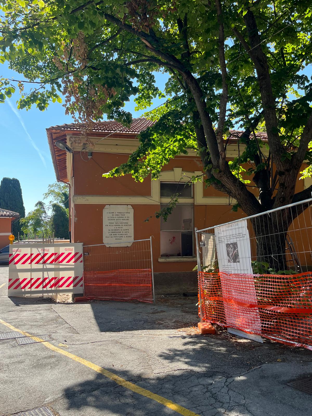 esterno casa di riposo, cantiere
