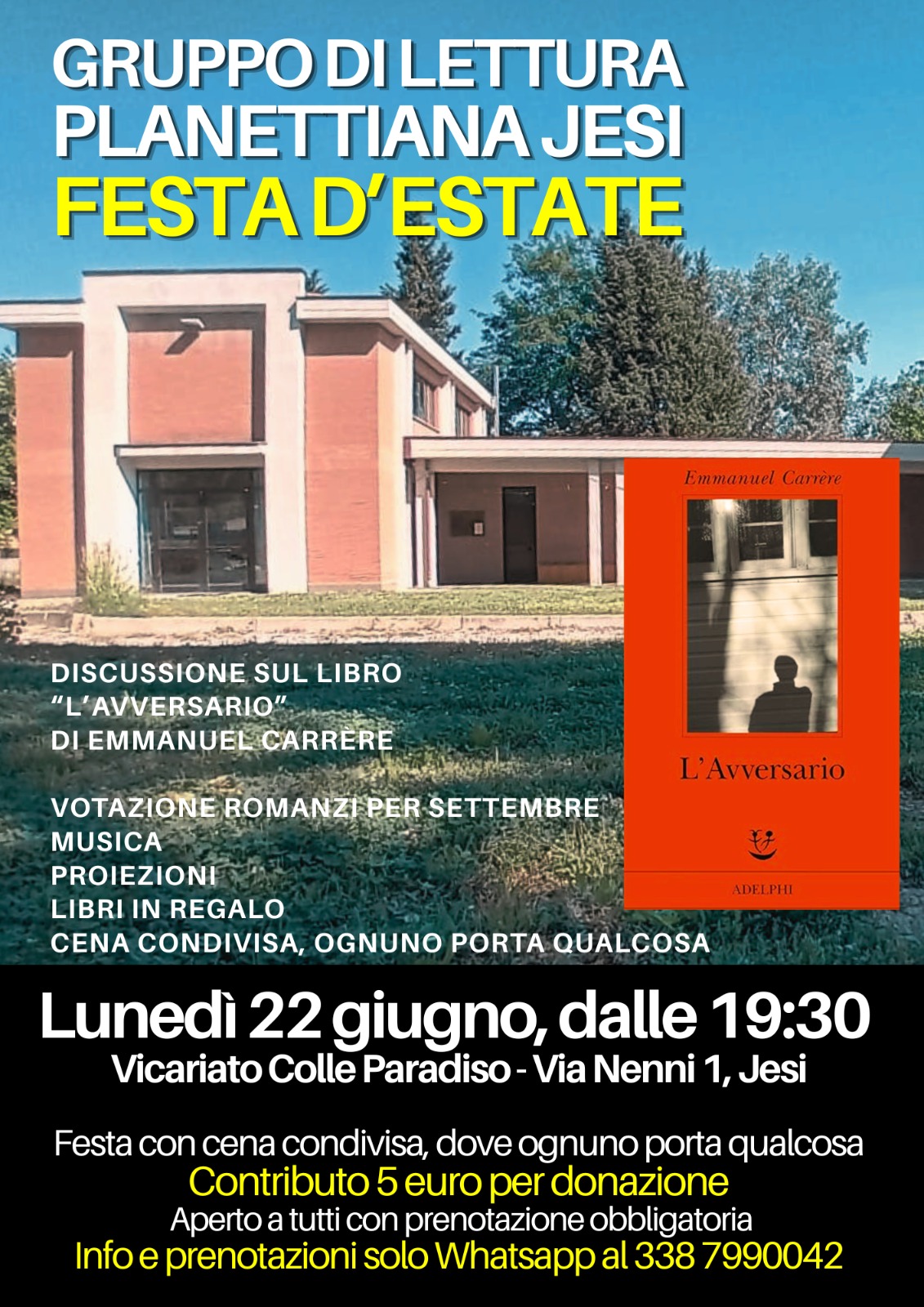 locandina ultimo appuntamento gruppo di lettura