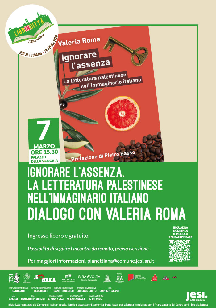 Locandina completa incontro con Valeria Roma