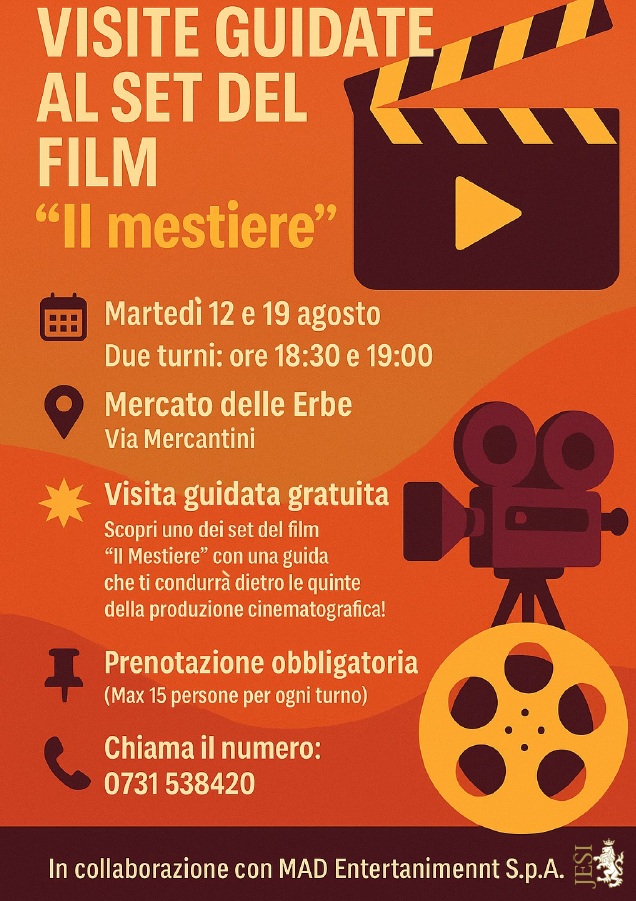 Visita set film il mestiere Visita set film il mestiere