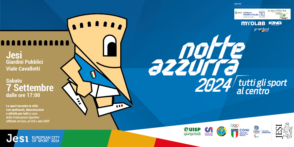 Locandina della Notte Azzurra 2024