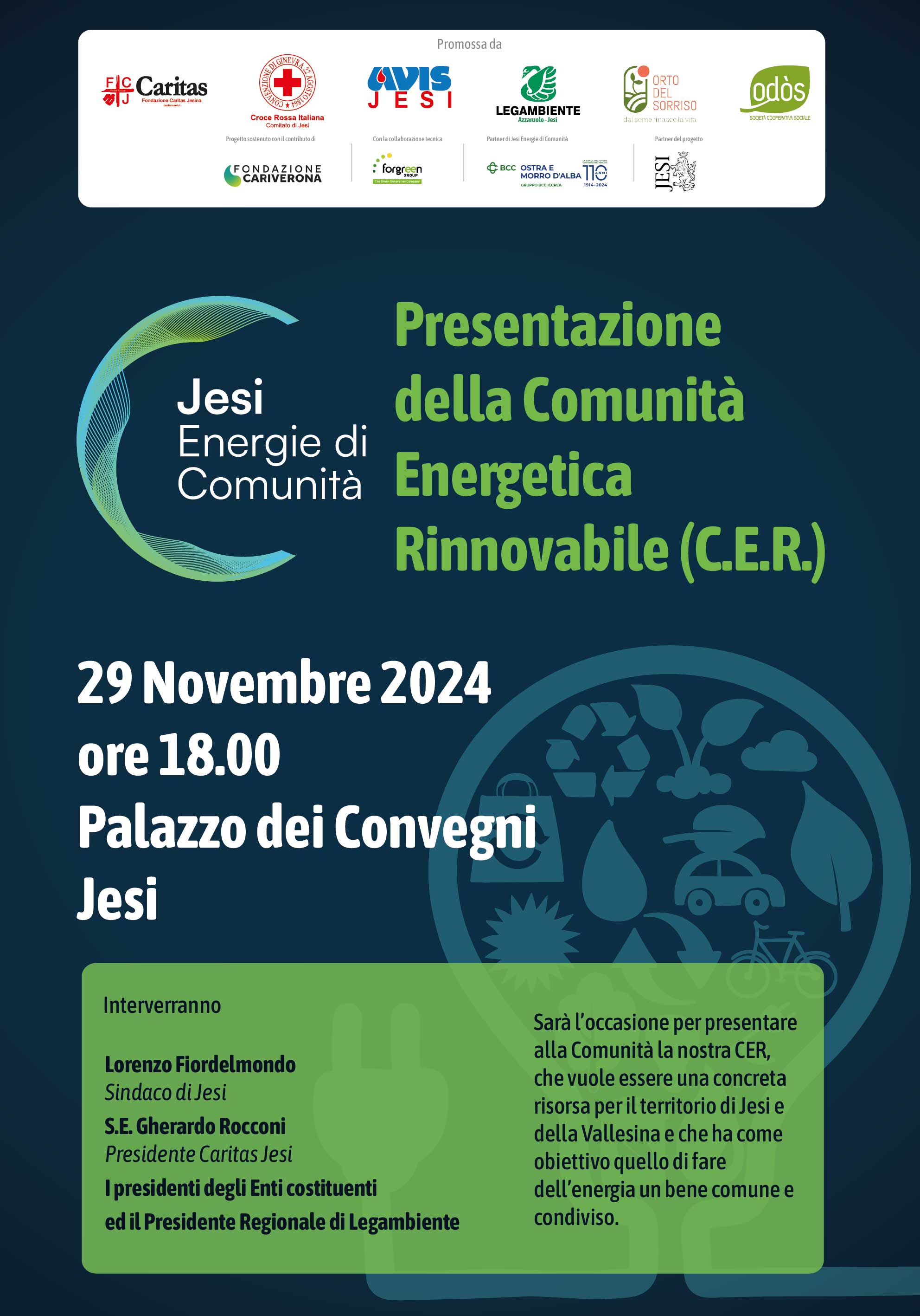 Locandina dell'iniziativa