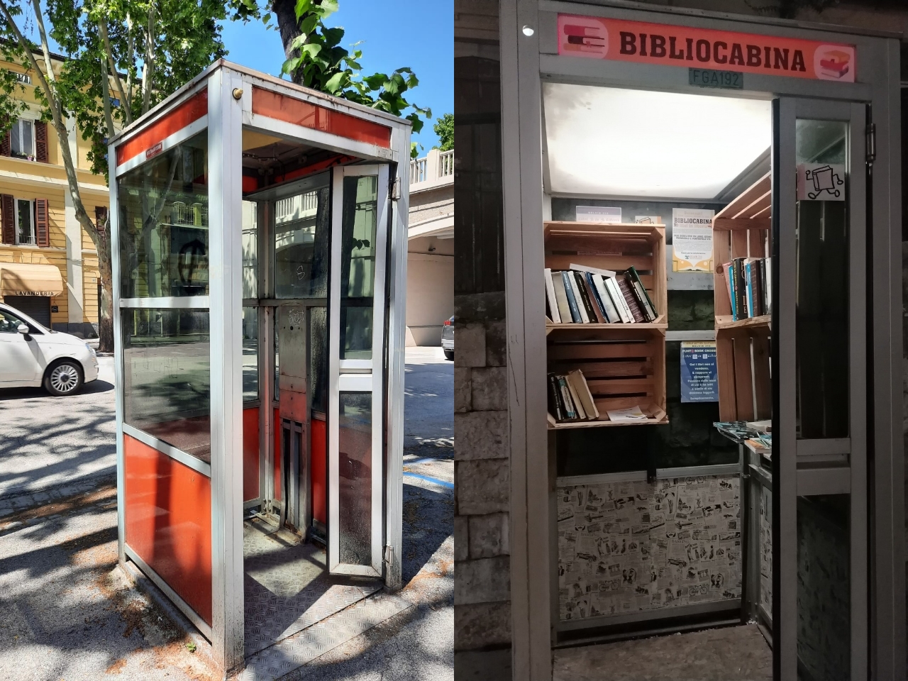 Una "bibliocabina" Una "bibliocabina"