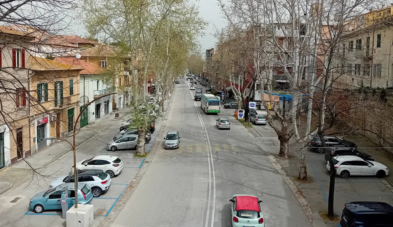 Un tratto di Viale della Vittoria