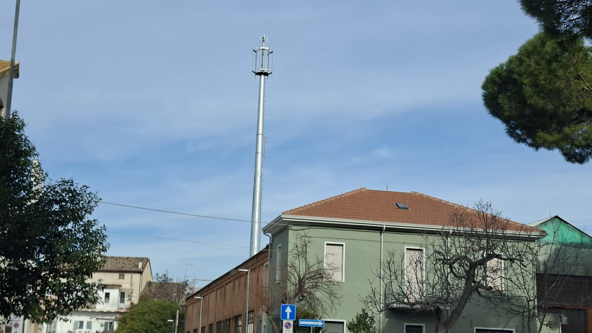 L'antenna in Via dei Merciai