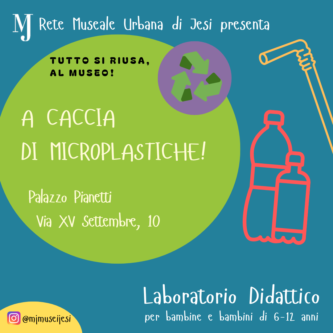 Locandina a caccia di microplastiche