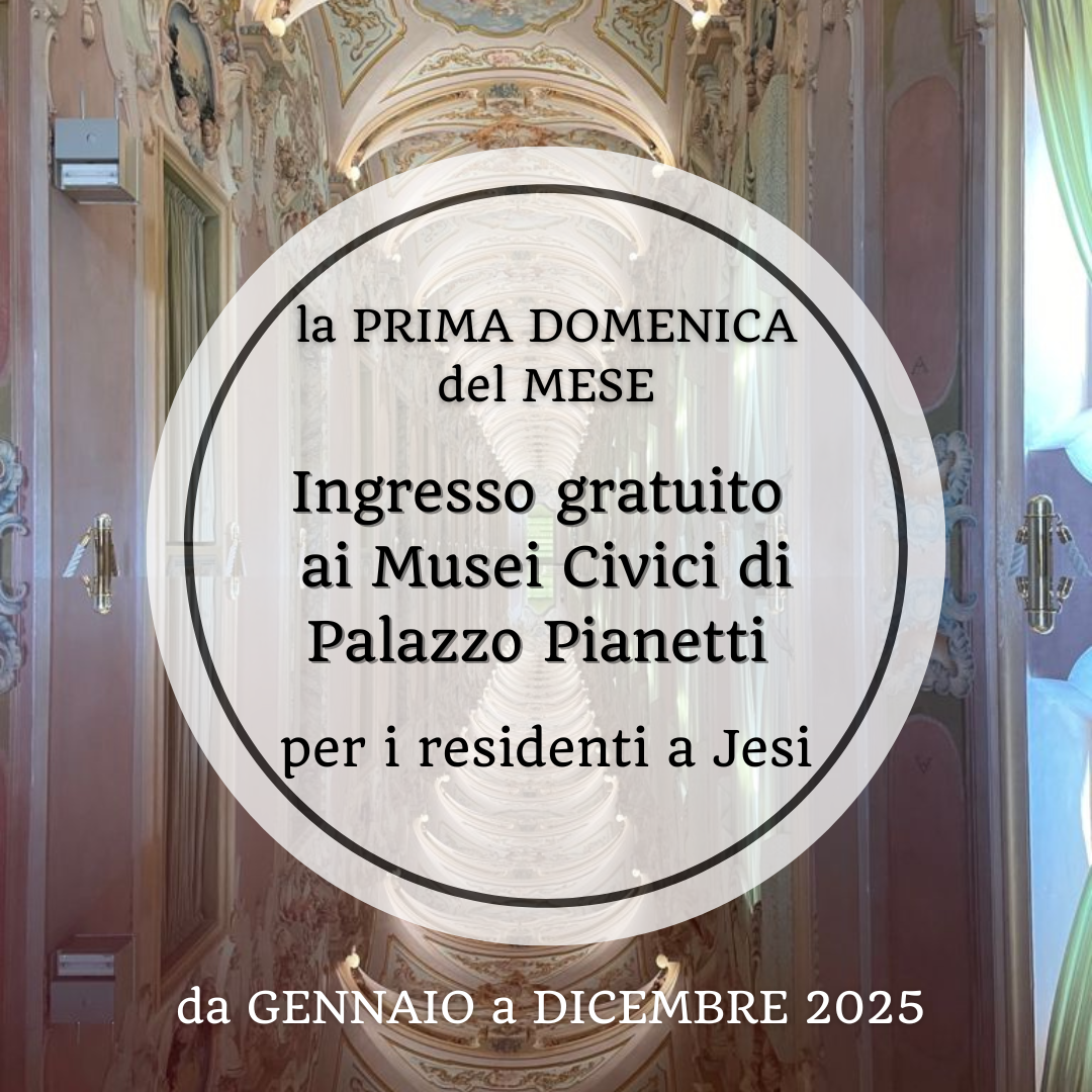 Locandina apertura gratuita Palazzo Pianetti Locandina apertura gratuita Palazzo Pianetti