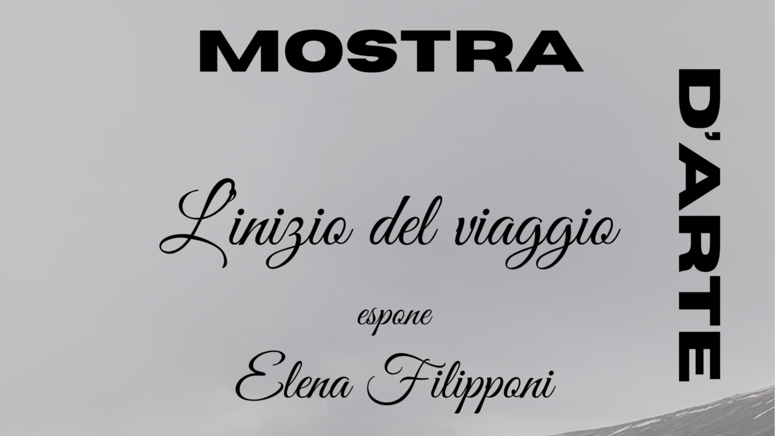 Locandina della mostra d'arte contemporanea