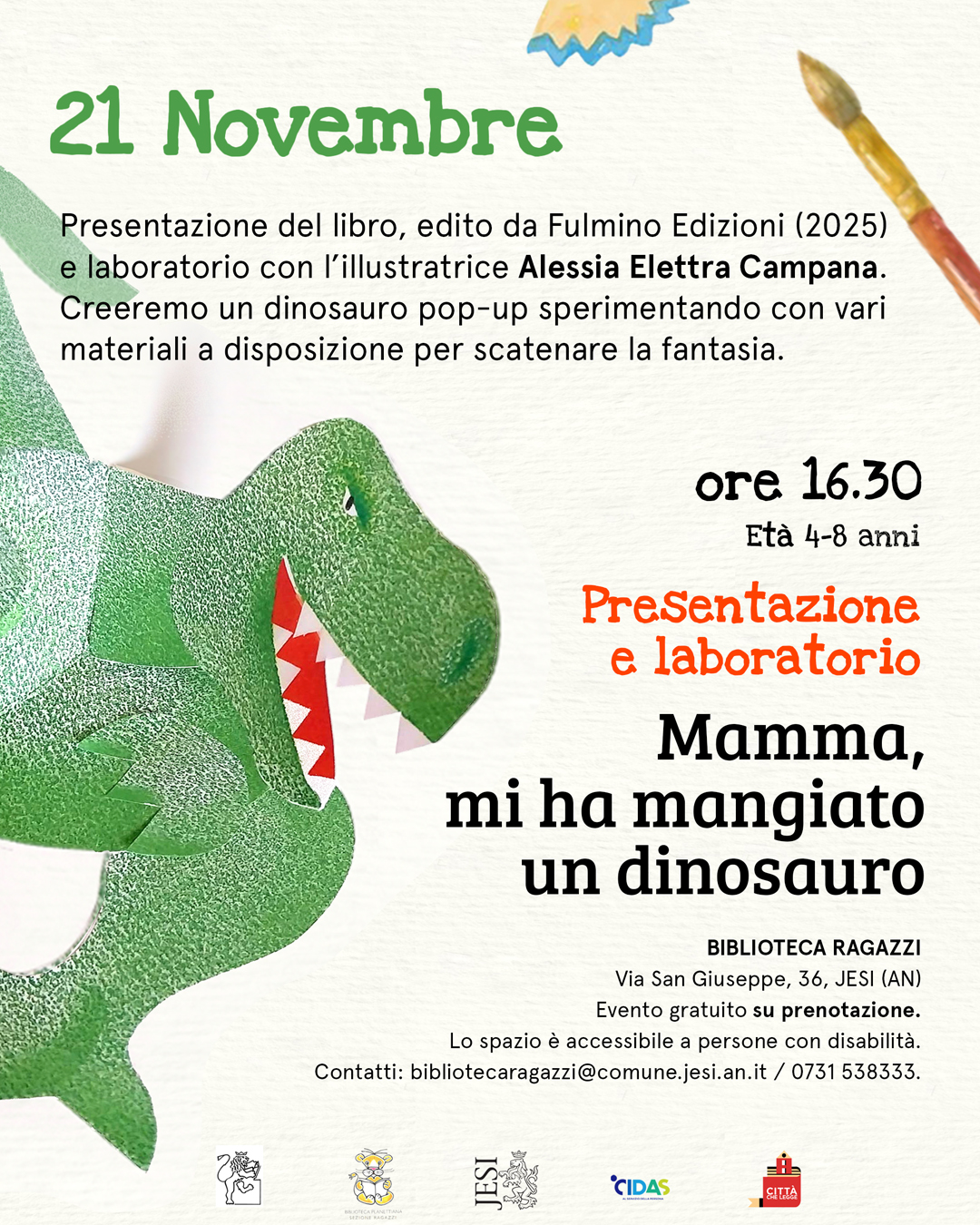 locandina con presentazione del libro