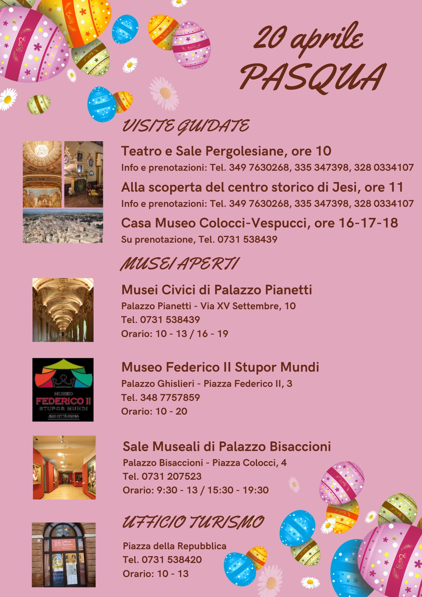 Locandina aperture Pasqua 2025