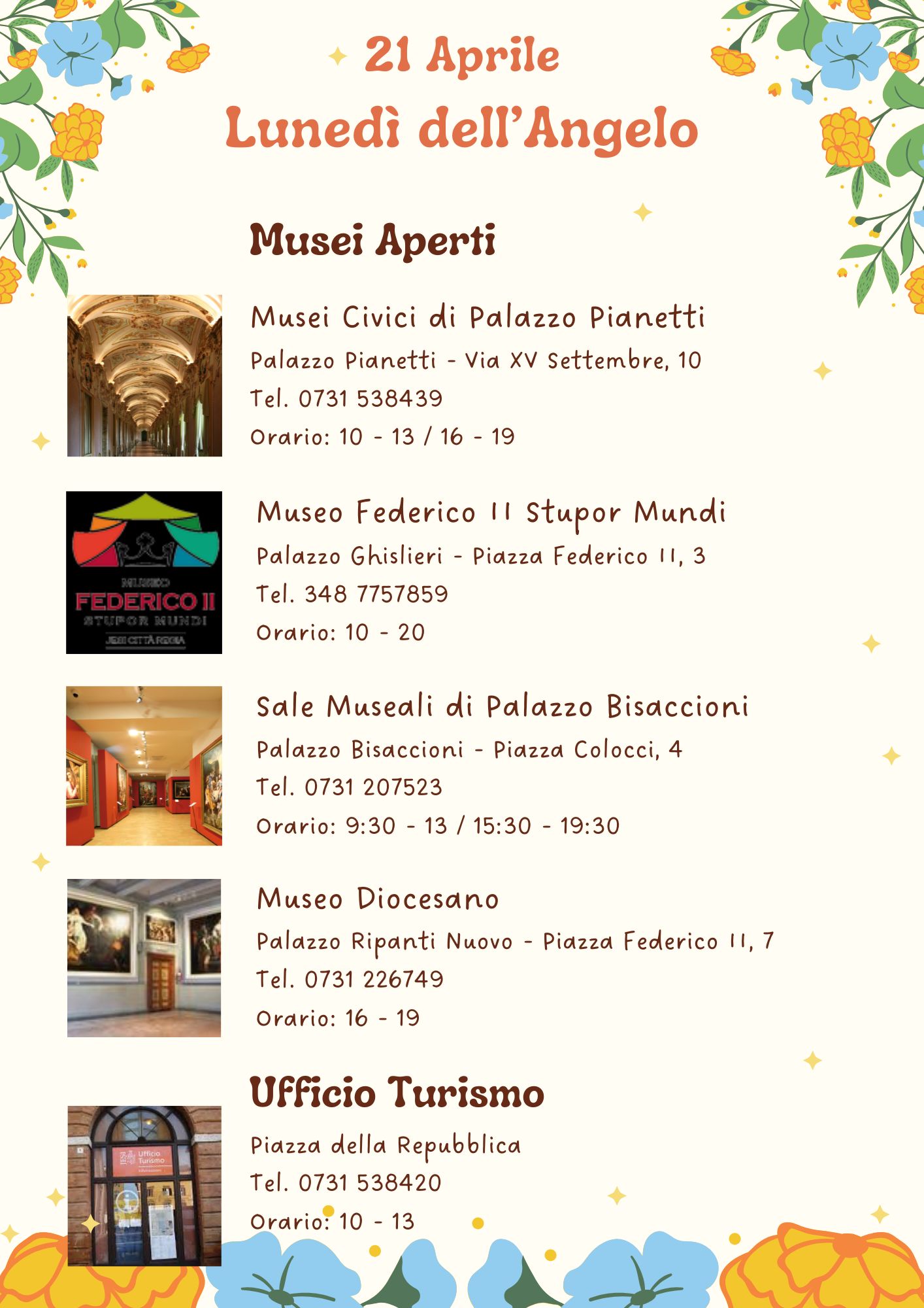 Locandina aperture musei Pasquetta 2025