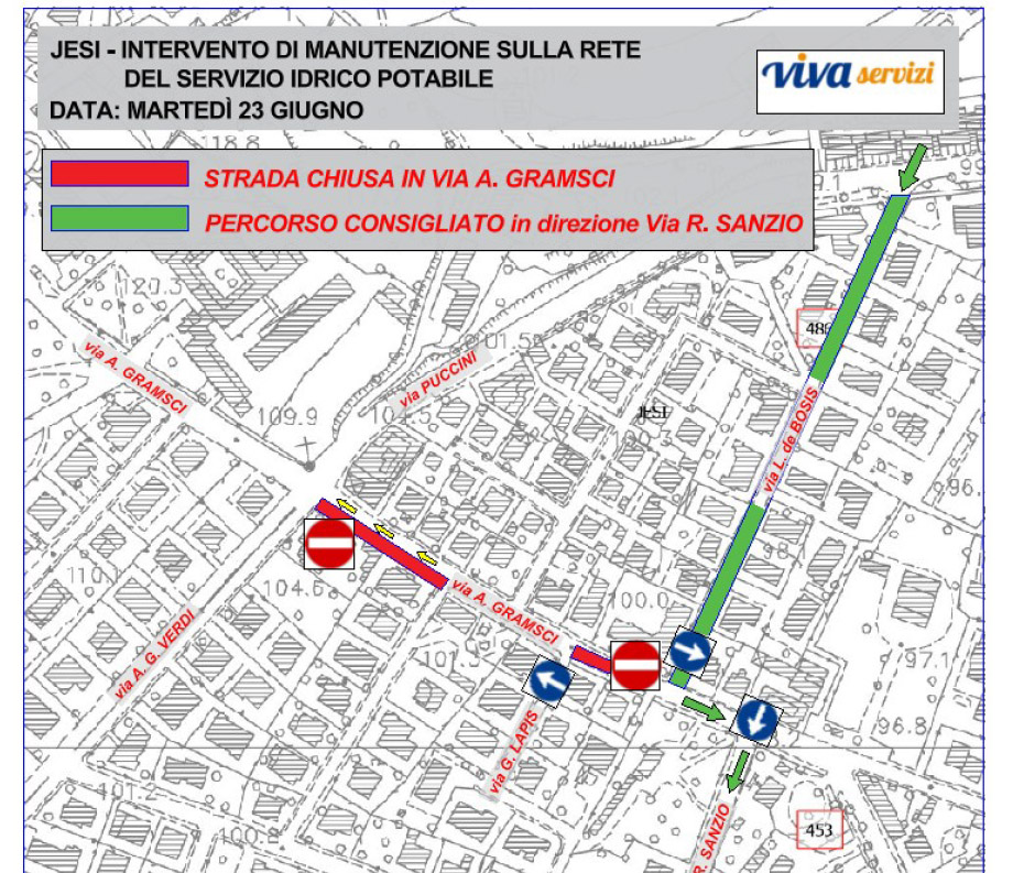 Interruzione della viabilità