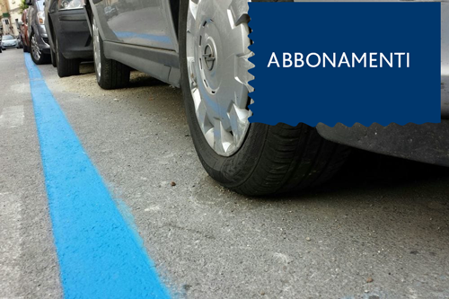 Parcheggio strisce blu - Abbonamenti